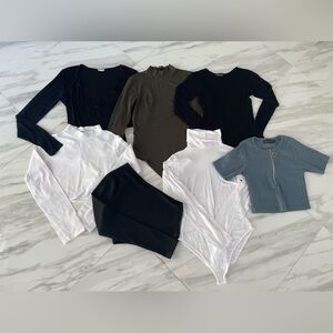 BUNDLE Lot of 7 Women’s Long Sleeve Tops Mix Brands Size Small